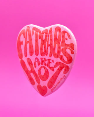 Fat Babes Heart Button: Cute Edition