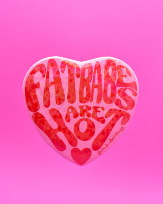 Fat Babes Heart Button: Cute Edition