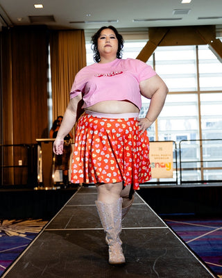 Red Fat Lover Skater Skirt