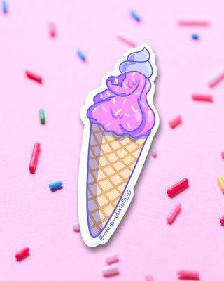 Serving Soft Strawberry Sticker