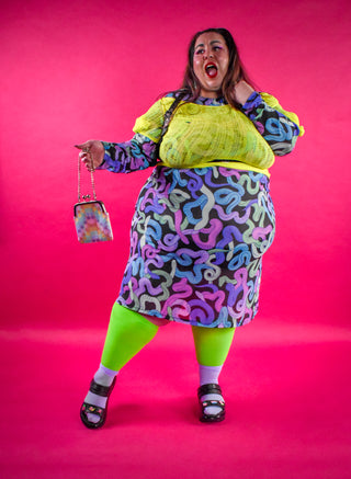 Snakes on a Babe Mesh Dress