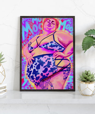 Mooo Art Print