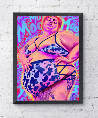 Mooo Art Print