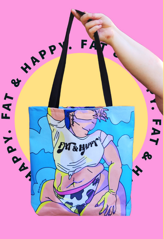 Fat and Happy Tote Bag