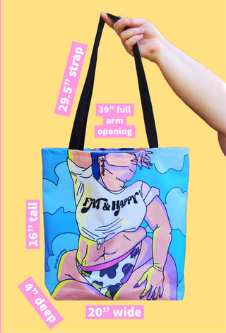 Fat and Happy Tote Bag