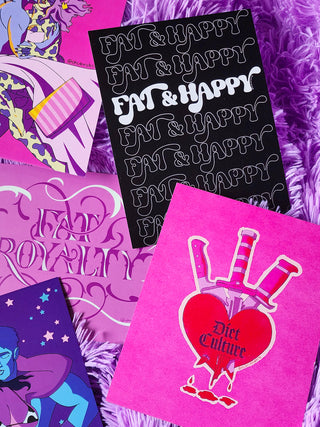 Fat Babes Postcard Pack