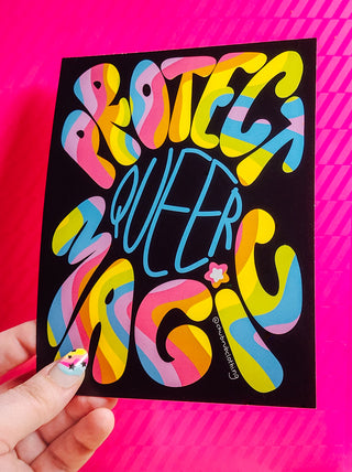 Protect Queer Magic Postcard