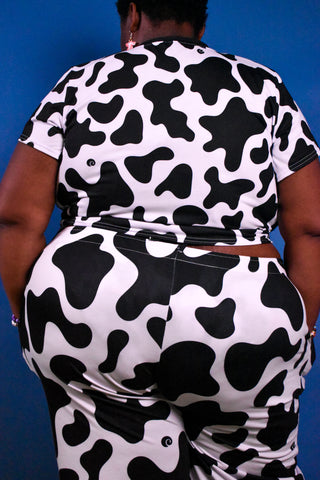 Cow Now Crop Top