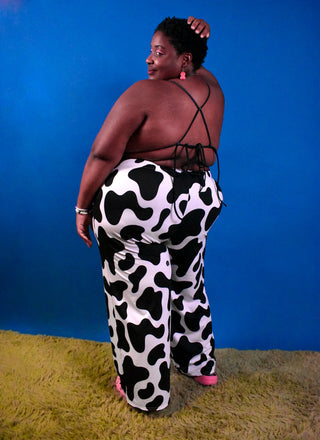 Cow Now Wide Leg Cozy Pants