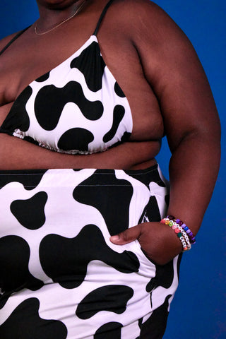 Cow Now Wide Leg Cozy Pants