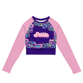 Hearts-a-Swirl Fattie Pastel Crop Top