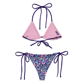 Hearts-a-Swirl Pastel Bikini Set
