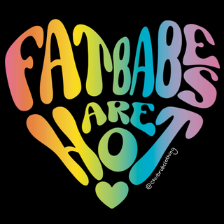 Fat Babes Are Hot Rainbow Tee