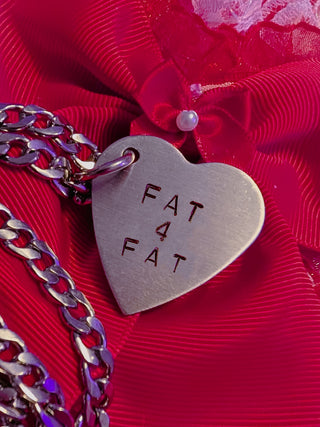 Fat Valentine Hanging Heart Necklace