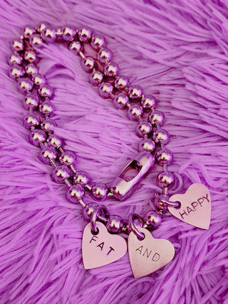 Fat Valentine Heart on Hearts Bracelet