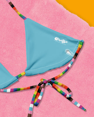 Pride Galaxy String Bikini Top