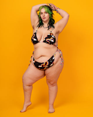 Pride Galaxy String Bikini Top
