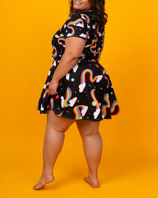 Pride Galaxy Circle Skirt