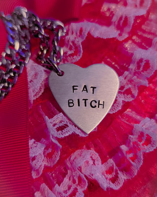 Fat Valentine Hanging Heart Necklace