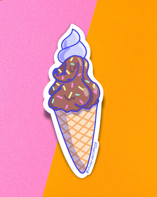 Serving Soft Chocolate Sticker