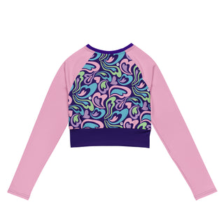 Hearts-a-Swirl Fattie Pastel Crop Top