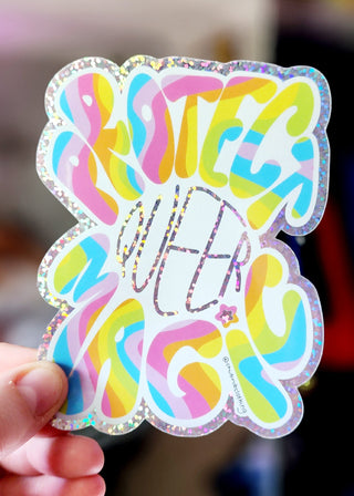 Protect Queer Magic Glitter Sticker
