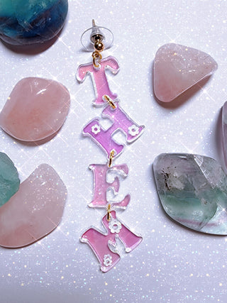 Pronoun Earrings