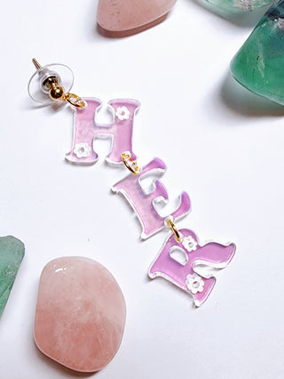 Pronoun Earrings